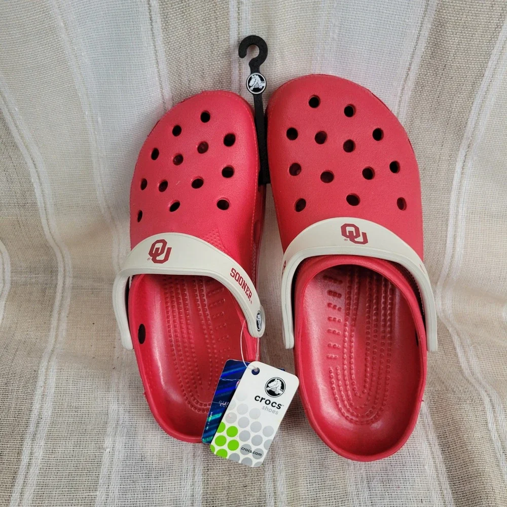 NEW Crocs Ohio State Clogs Shoes‎ Red White Size XXL Men's 12-13